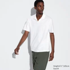 T-Shirts & Oberteile*UNIQLO Airism Baumwolle Jersey Poloshirt Mit Skipperkragen