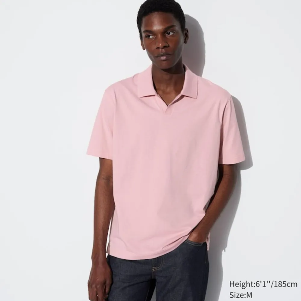 T-Shirts & Oberteile*UNIQLO Airism Baumwolle Jersey Poloshirt Mit Skipperkragen