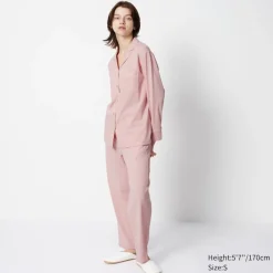 Loungewear & Pyjamas*UNIQLO Airism Baumwolle Langarm Pyjama