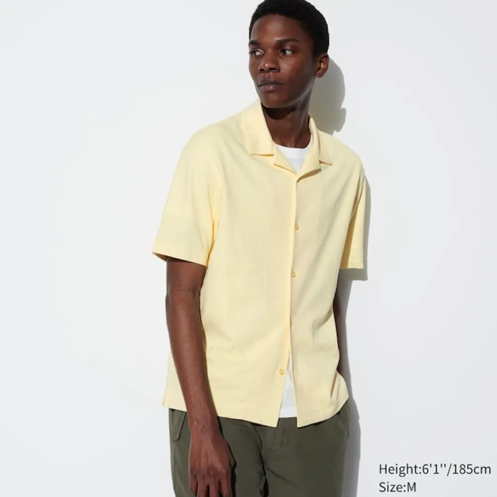 T-Shirts & Oberteile*UNIQLO Airism Baumwolle Poloshirt Mit Knopfleiste Und Offenem Kragen