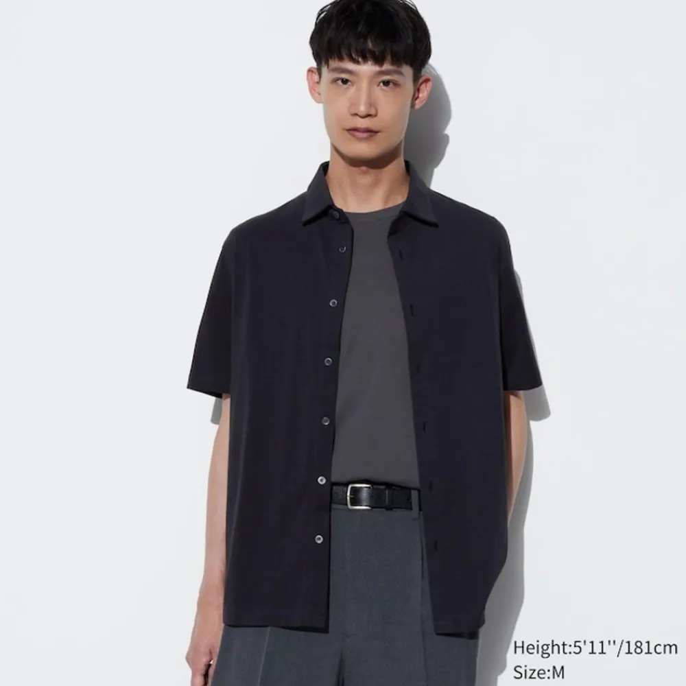 Poloshirts*UNIQLO Airism Baumwolle Poloshirt Mit Knopfleiste