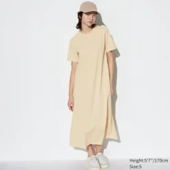 Kleider, Jumpsuits & Overalls*UNIQLO Airism Baumwolle T-Shirt-Kleid