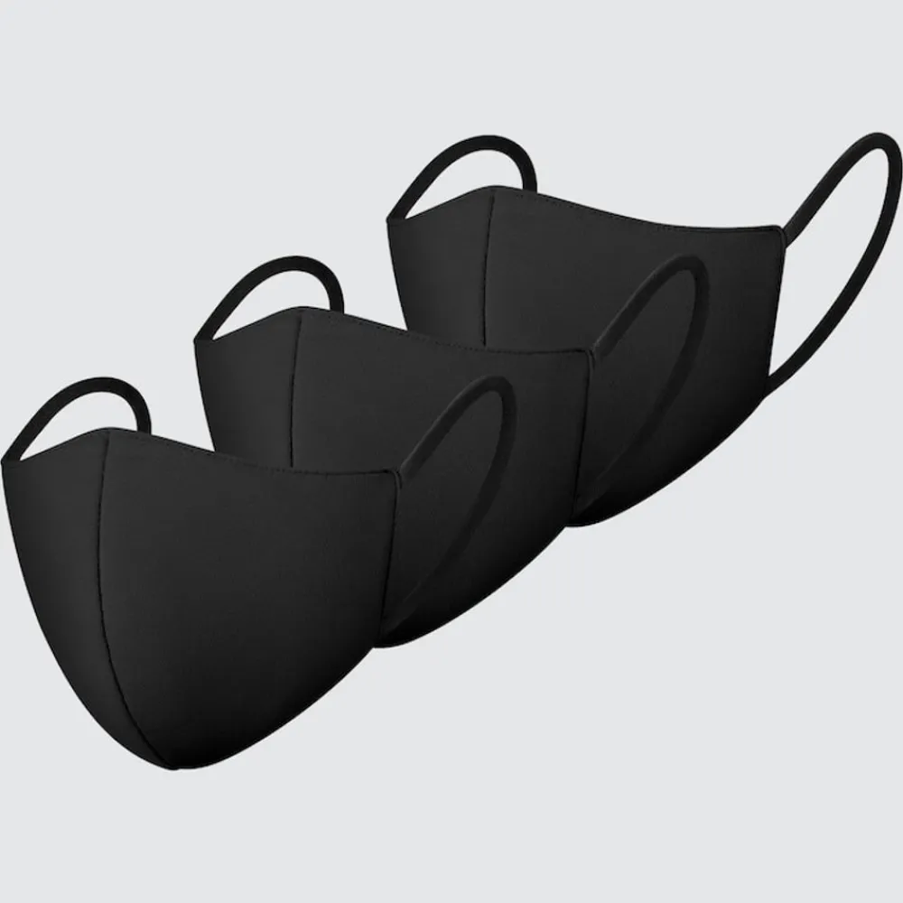 Accessoires & Taschen*UNIQLO Airism Maske (3Er-Set) Schwarz