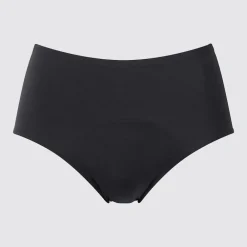 Bhs & Unterwäsche*UNIQLO Airism PeriodenUnterwäsche Mit Hohem Bund Schwarz
