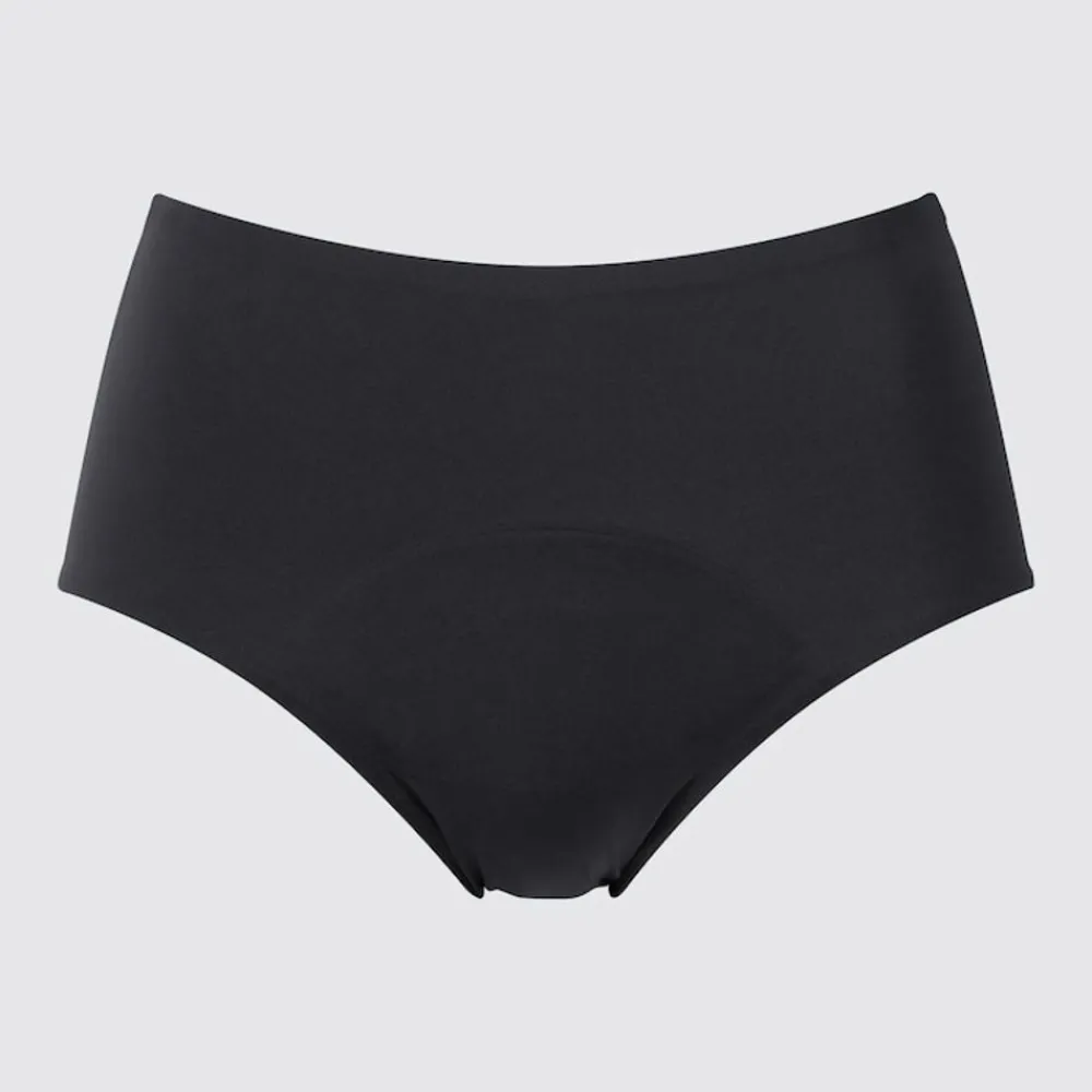 Bhs & Unterwäsche*UNIQLO Airism PeriodenUnterwäsche Mit Hohem Bund Schwarz