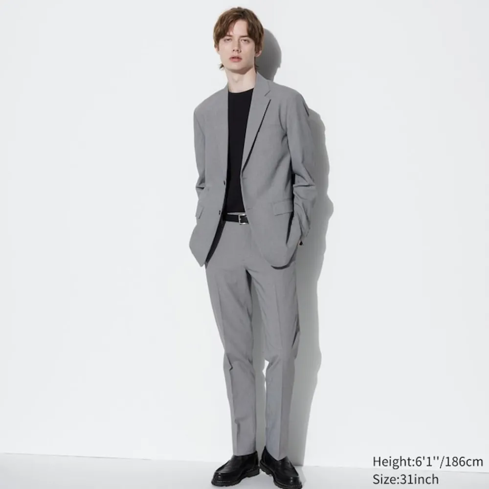 Hosen, Chinos & Jogginghosen*UNIQLO Airsense Hose (Hahnentritt) Grau