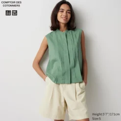 Hemden & Blusen*UNIQLO Armellose Leinenmix Bluse