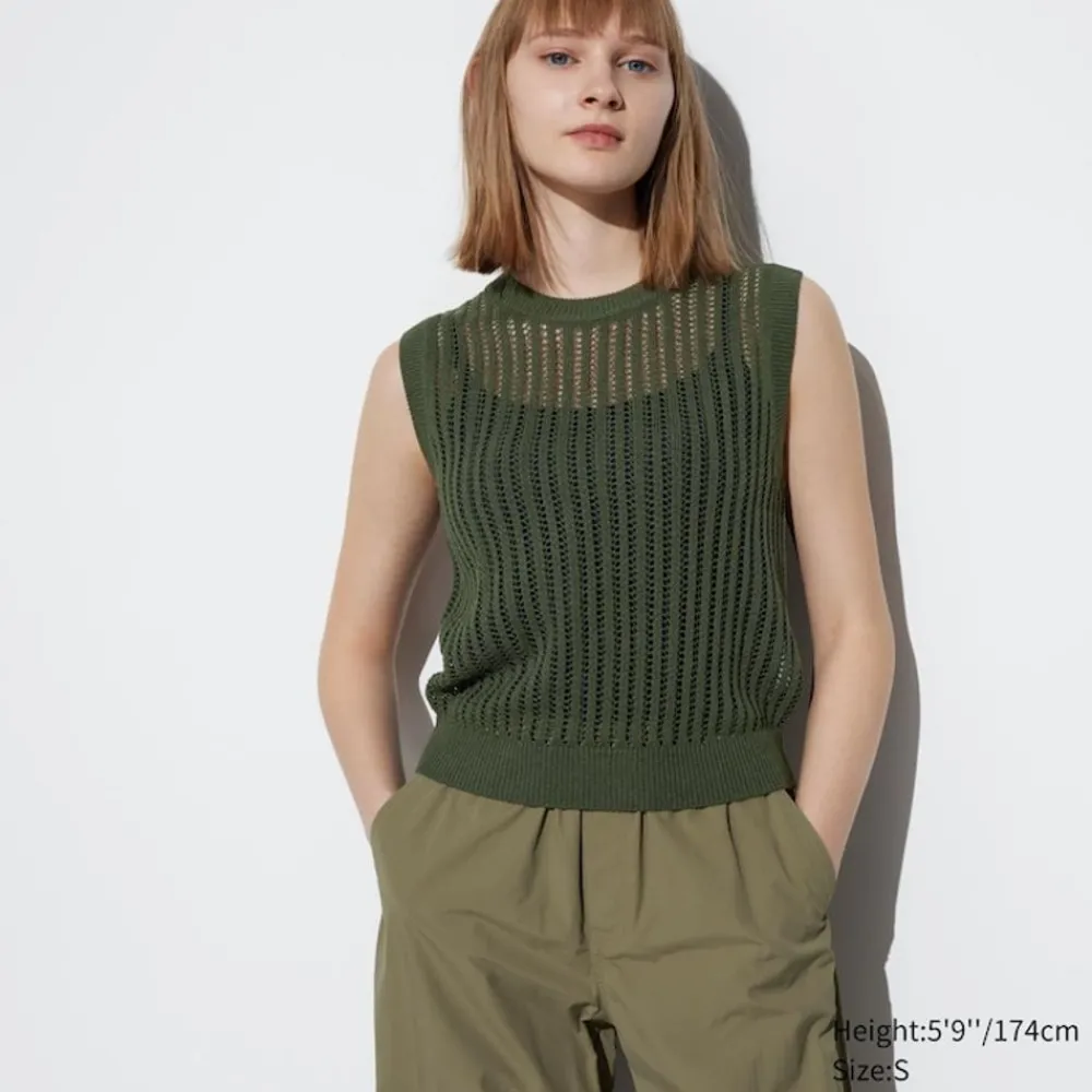 Pullover & Strickjacken*UNIQLO Armelloser Mesh Pullover