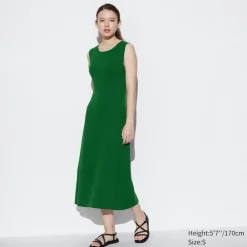 Kleider, Jumpsuits & Overalls*UNIQLO Armelloses Baumwollmix Strickkleid