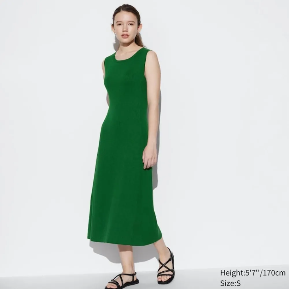 Kleider, Jumpsuits & Overalls*UNIQLO Armelloses Baumwollmix Strickkleid