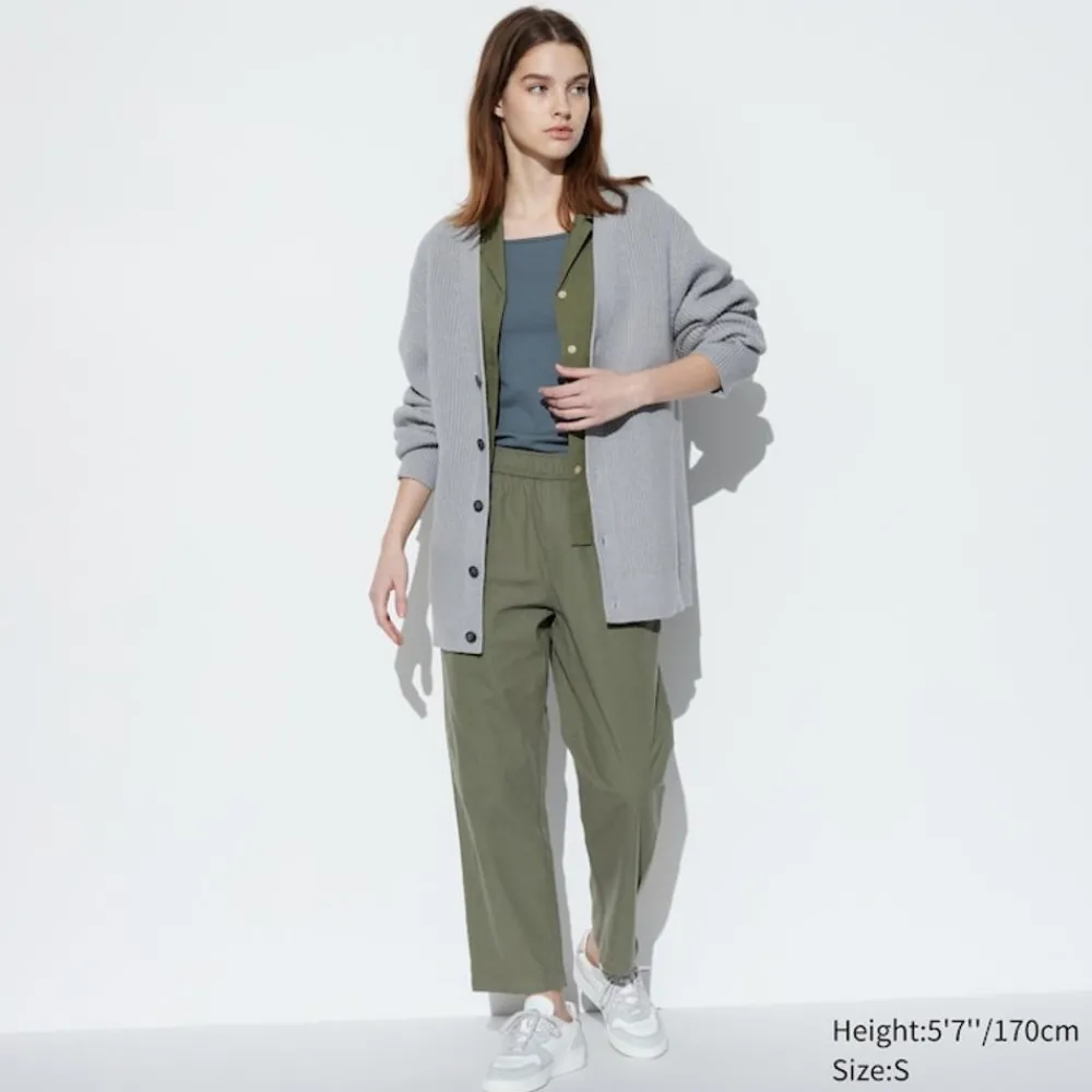 Hosen, Leggings & Jogginghosen*UNIQLO Baumwolle Hose In 7/8-Lange (Relaxed Fit)