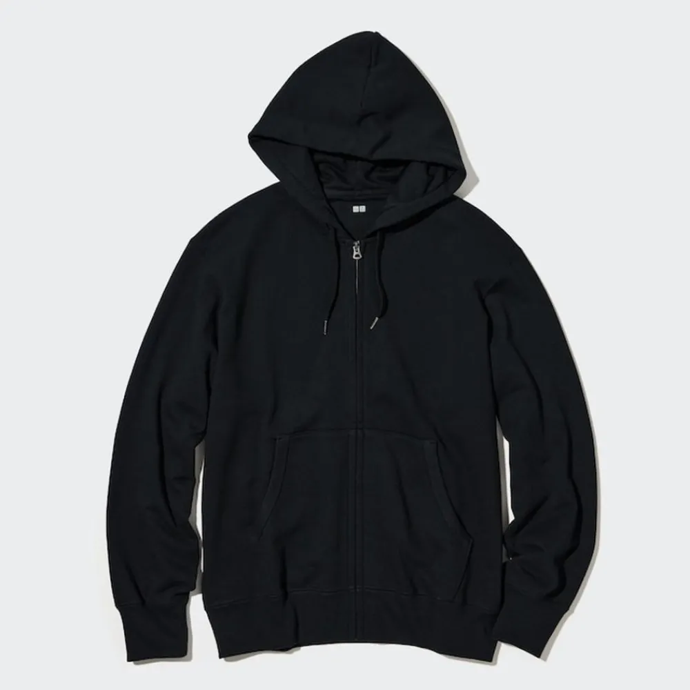 Sweatshirts, Hoodies & Jogginghosen*UNIQLO Baumwolle Sweatjacke Mit Kapuze Schwarz