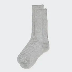 Socken*UNIQLO Breitgerippte Supima Baumwolle Socken