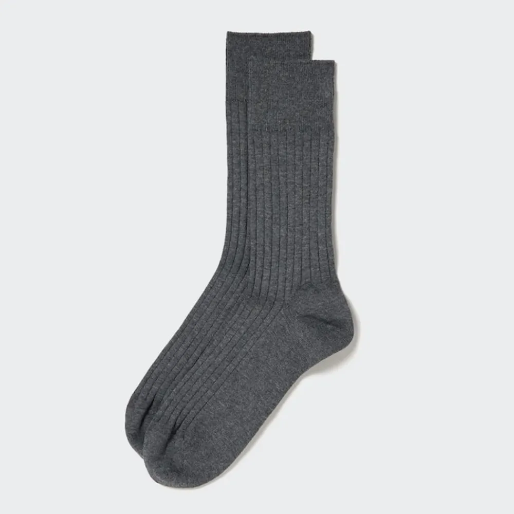 Socken*UNIQLO Breitgerippte Supima Baumwolle Socken