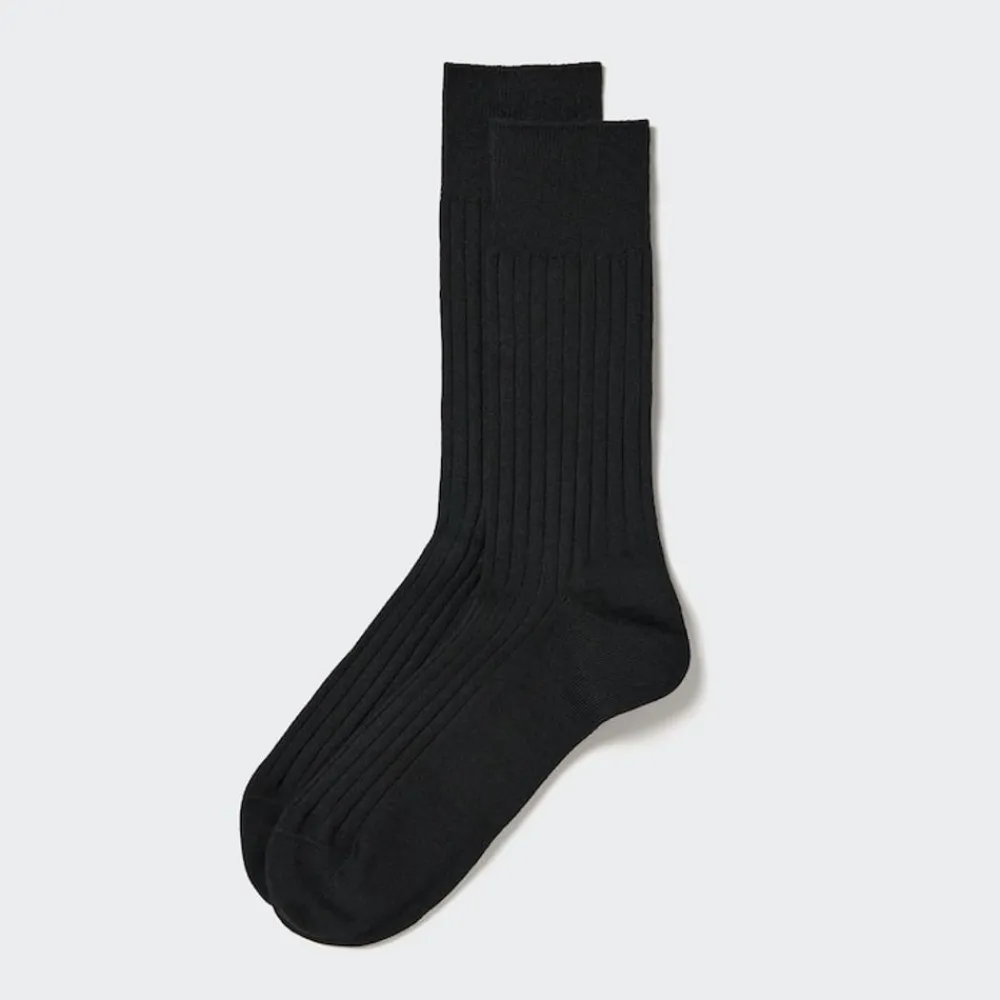 Socken*UNIQLO Breitgerippte Supima Baumwolle Socken
