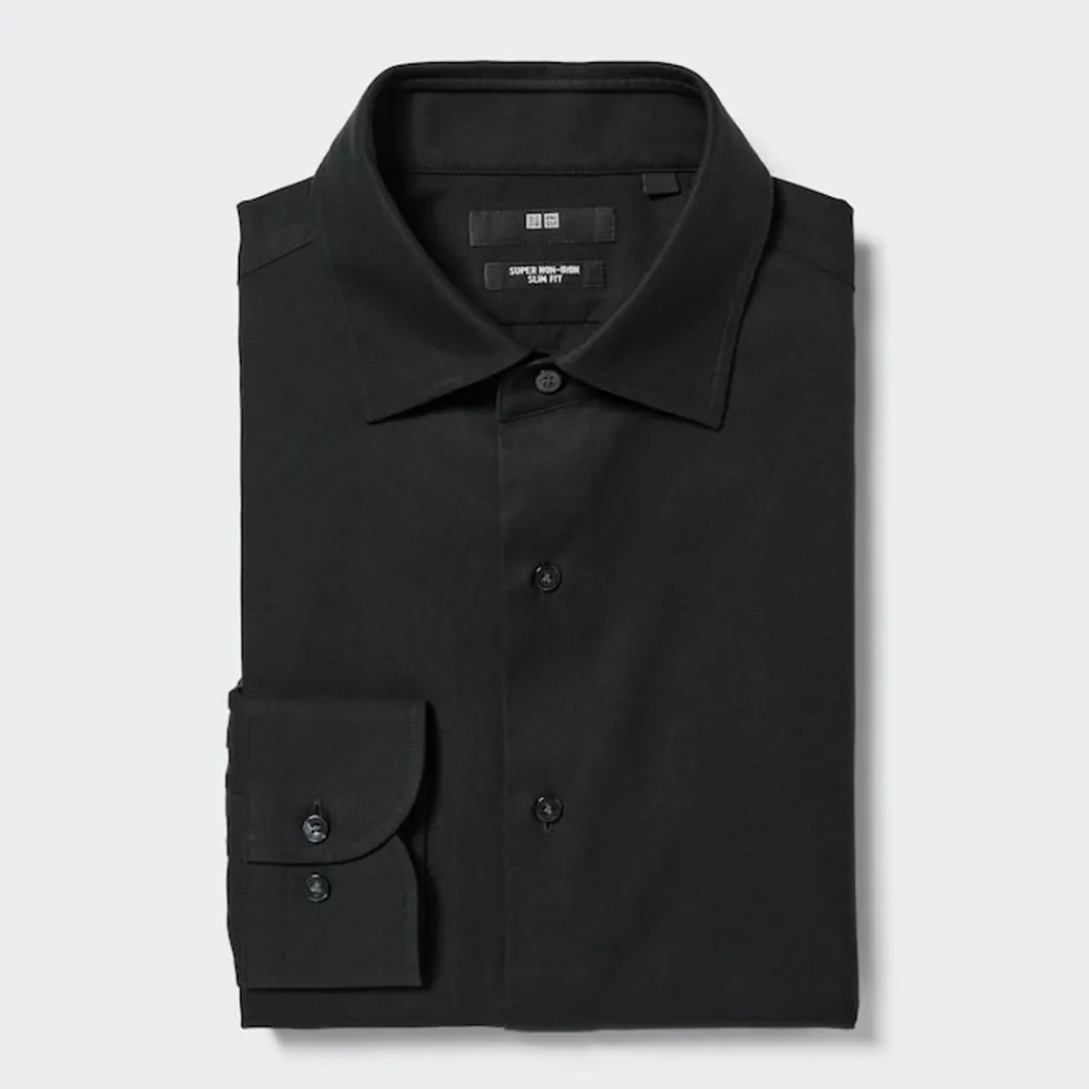 Hemden*UNIQLO Bugelfreies Langarm Hemd (Slim Fit)