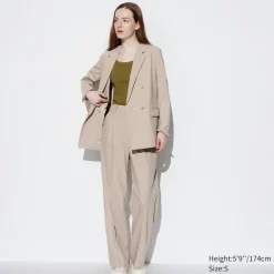 Hosen, Leggings & Jogginghosen*UNIQLO Bundfaltenhose (Wide Fit, Lang)