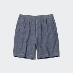 Loungewear & Pyjamas*UNIQLO Chambray Stretch Easy Shorts Blau