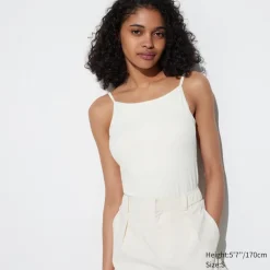 Bh-Tops, Tanktops & Trägertops*UNIQLO Cropped Airism Bh-Tragertop Mit Weitem Ausschnitt