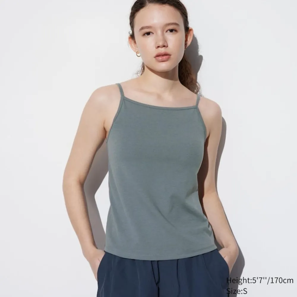 T-Shirts & Oberteile*UNIQLO Cropped Airism Bh-Tragertop Mit Weitem Ausschnitt