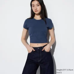 T-Shirts & Oberteile*UNIQLO Cropped Ultra Stretch Airism T-Shirt