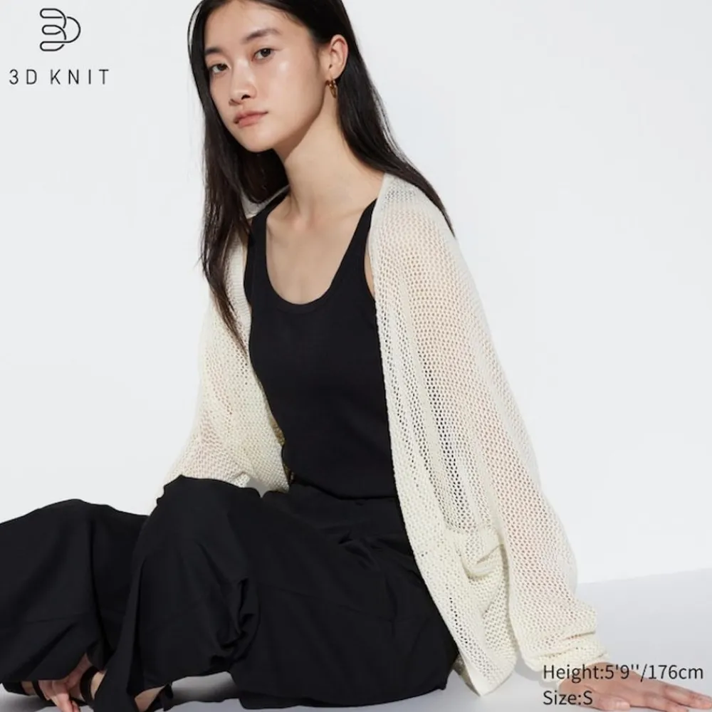 Pullover & Strickjacken*UNIQLO 3D Knit Nahtlose Mesh Strickjacke