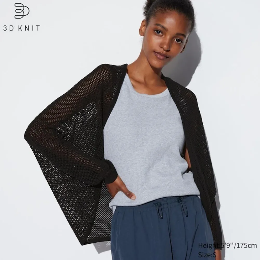 Pullover & Strickjacken*UNIQLO 3D Knit Nahtlose Mesh Strickjacke