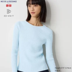 Pullover & Strickjacken*UNIQLO 3D Knit Nahtloser Gerippter Pullover