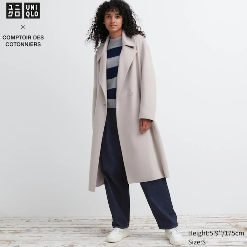 Mäntel, Jacken, Parka & Westen*UNIQLO Doppelt Gewebter Wollmix WickelMäntel