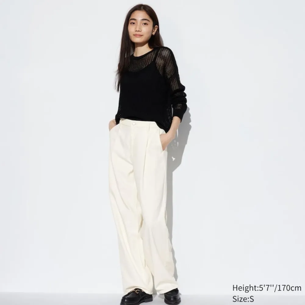 Jeans*UNIQLO Drape Jeans Mit Bundfalten