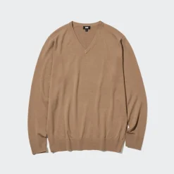 Pullover & Strickjacken*UNIQLO 100 % Extra Feine Merinowolle Pullover Mit V-Ausschnitt
