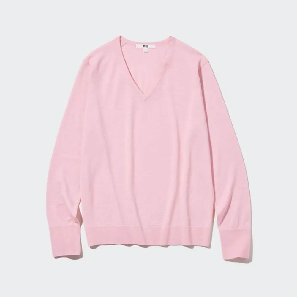 Pullover & Strickjacken*UNIQLO 100 % Extra Feine Merinowolle Pullover Mit V-Ausschnitt