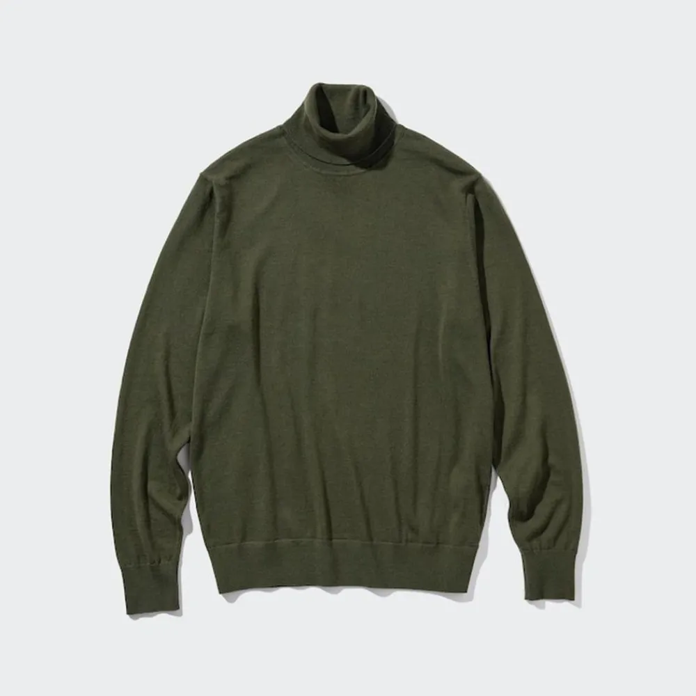 Pullover & Strickjacken*UNIQLO 100 % Extra Feine Merinowolle Rollkragenpullover