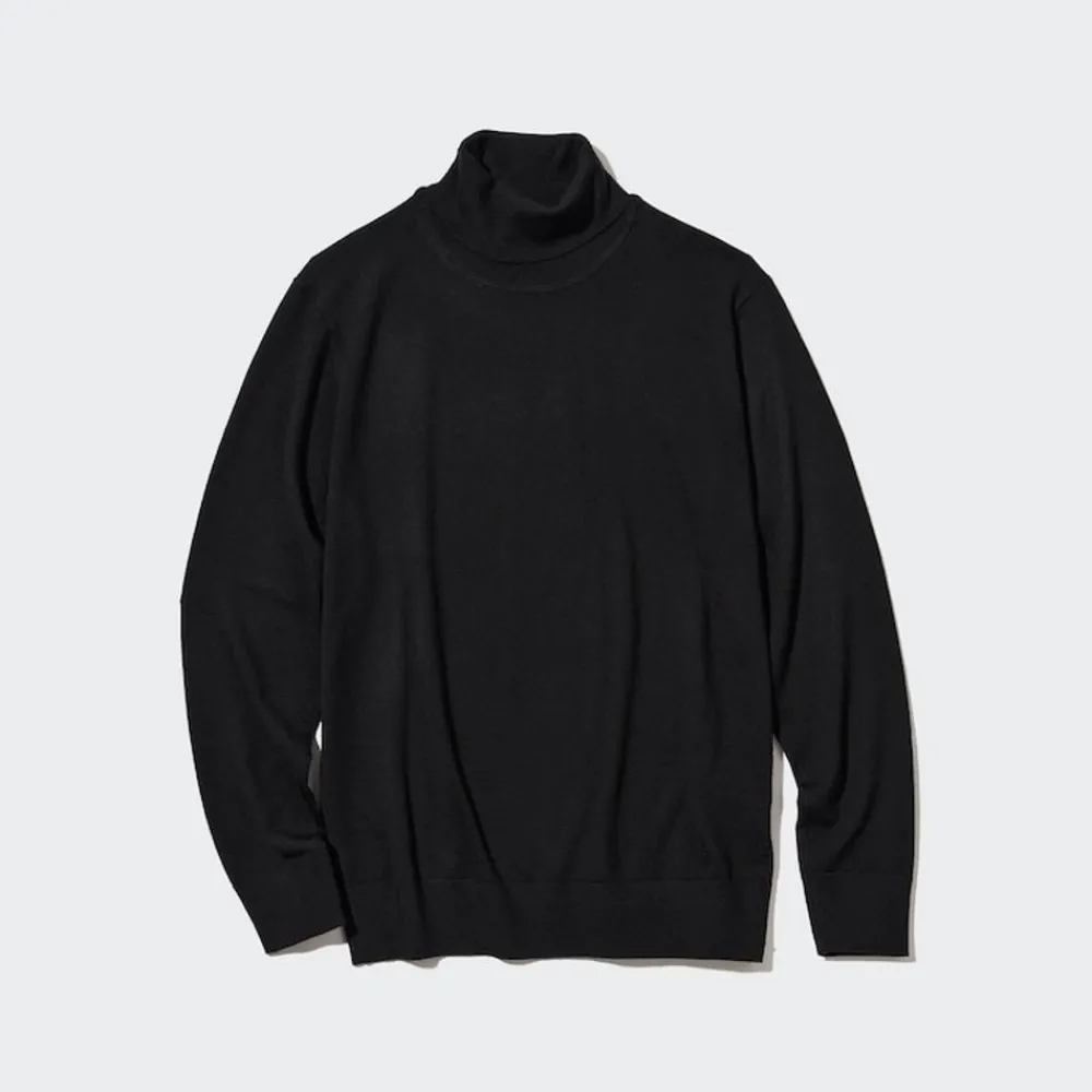 Pullover & Strickjacken*UNIQLO 100 % Extra Feine Merinowolle Rollkragenpullover