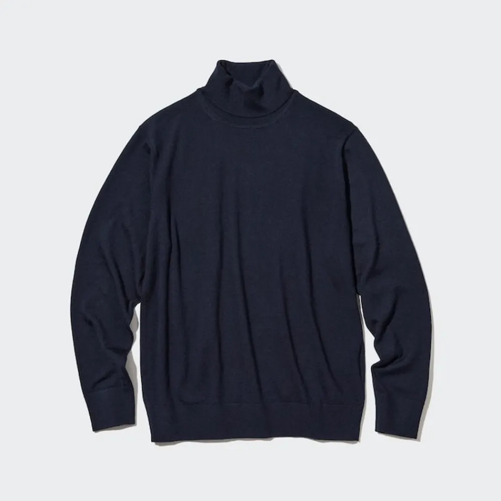 Pullover & Strickjacken*UNIQLO 100 % Extra Feine Merinowolle Rollkragenpullover