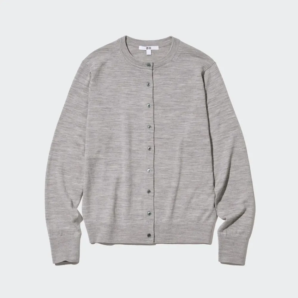 Pullover & Strickjacken*UNIQLO 100 % Extra Feine Merinowolle Strickjacke
