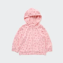 Kleidung Mit Uv-Schutz*UNIQLO Gemusterte Airism Mesh Sweatjacke Mit Kapuze Und Uv-Schutz