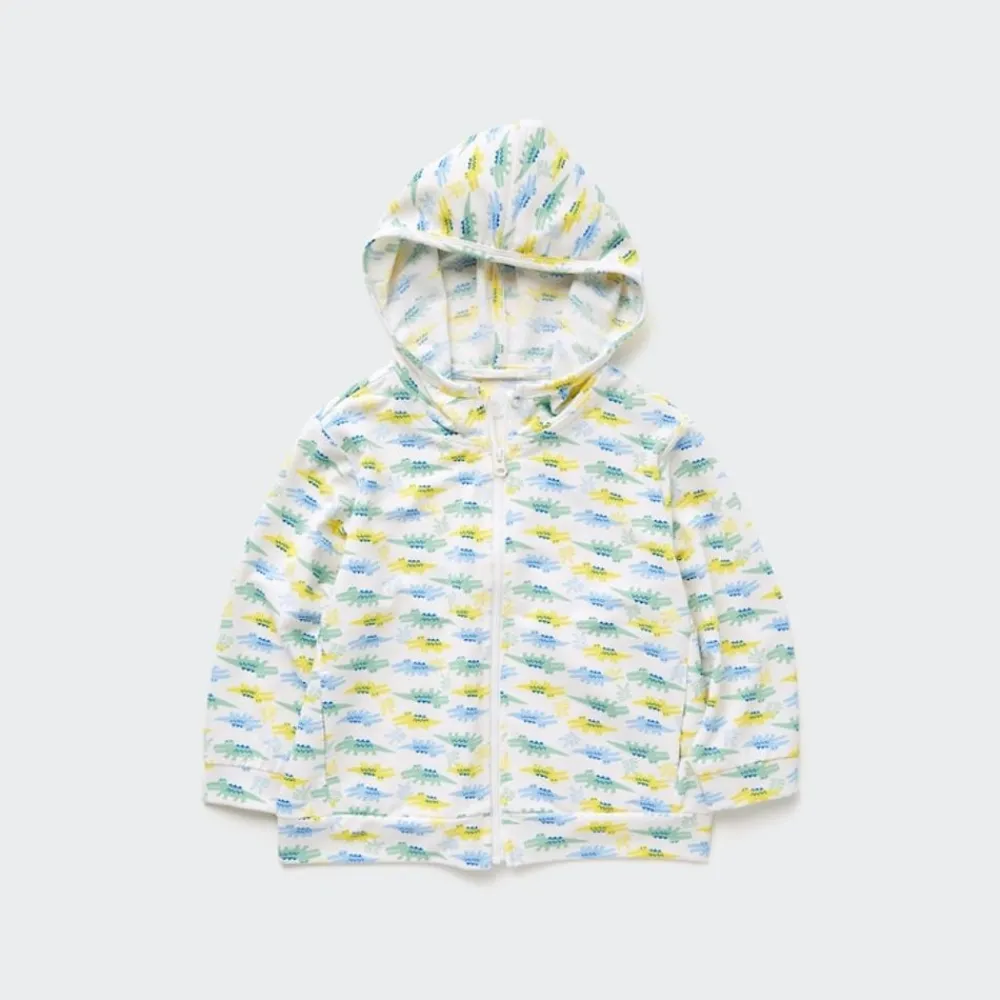 Jacken & Parka*UNIQLO Gemusterte Airism Mesh Sweatjacke Mit Kapuze Und Uv-Schutz