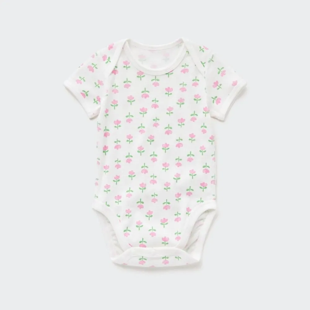 Strampler & Bodys*UNIQLO Gemusterter Kurzarm Body