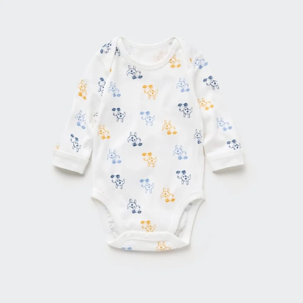 Strampler & Bodys*UNIQLO Gemusterter Langarm Body
