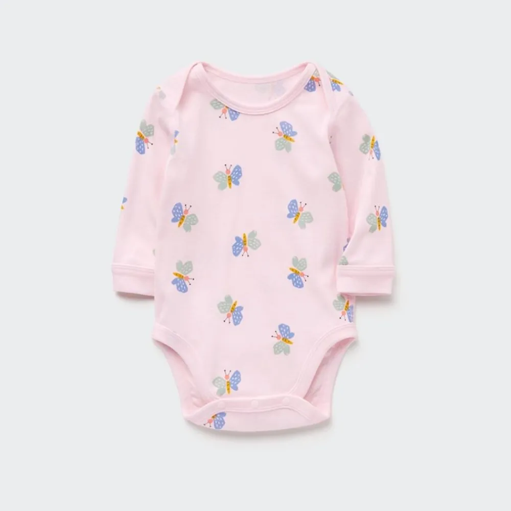 Strampler & Bodys*UNIQLO Gemusterter Langarm Body