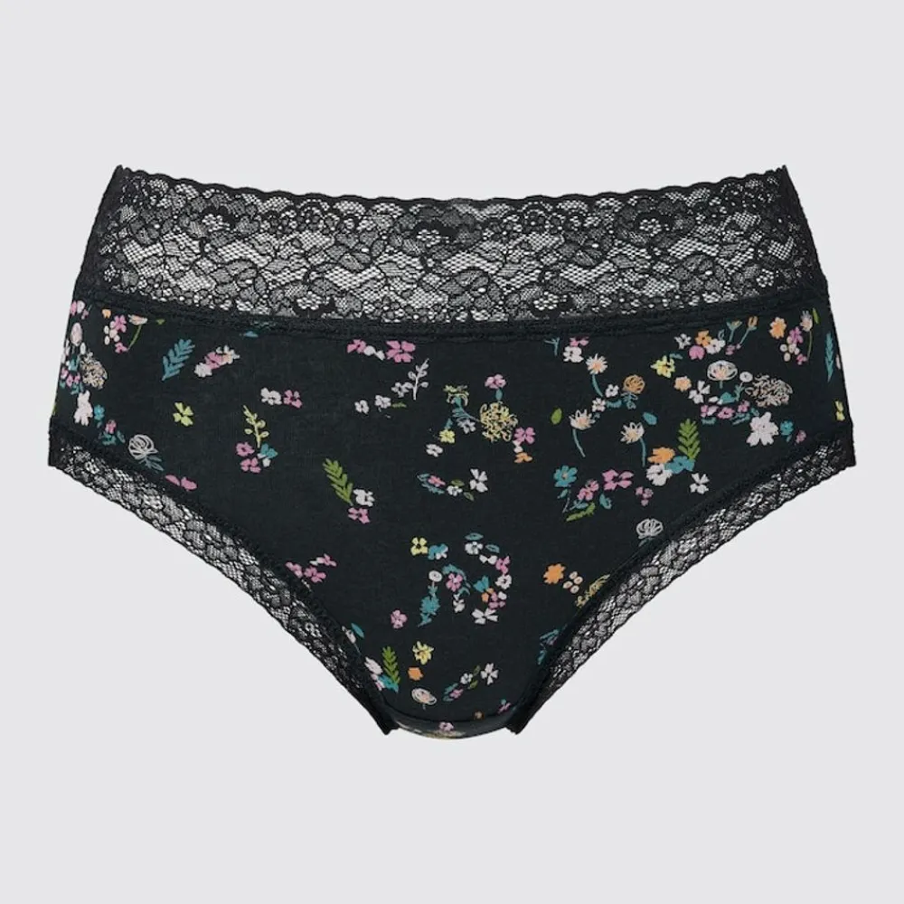 Bhs & Unterwäsche*UNIQLO Gemusterter Slip Mit Hohem Bund