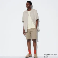 Hosen, Chinos & Jogginghosen*UNIQLO Gemusterte Stretch Shorts (Slim Fit)