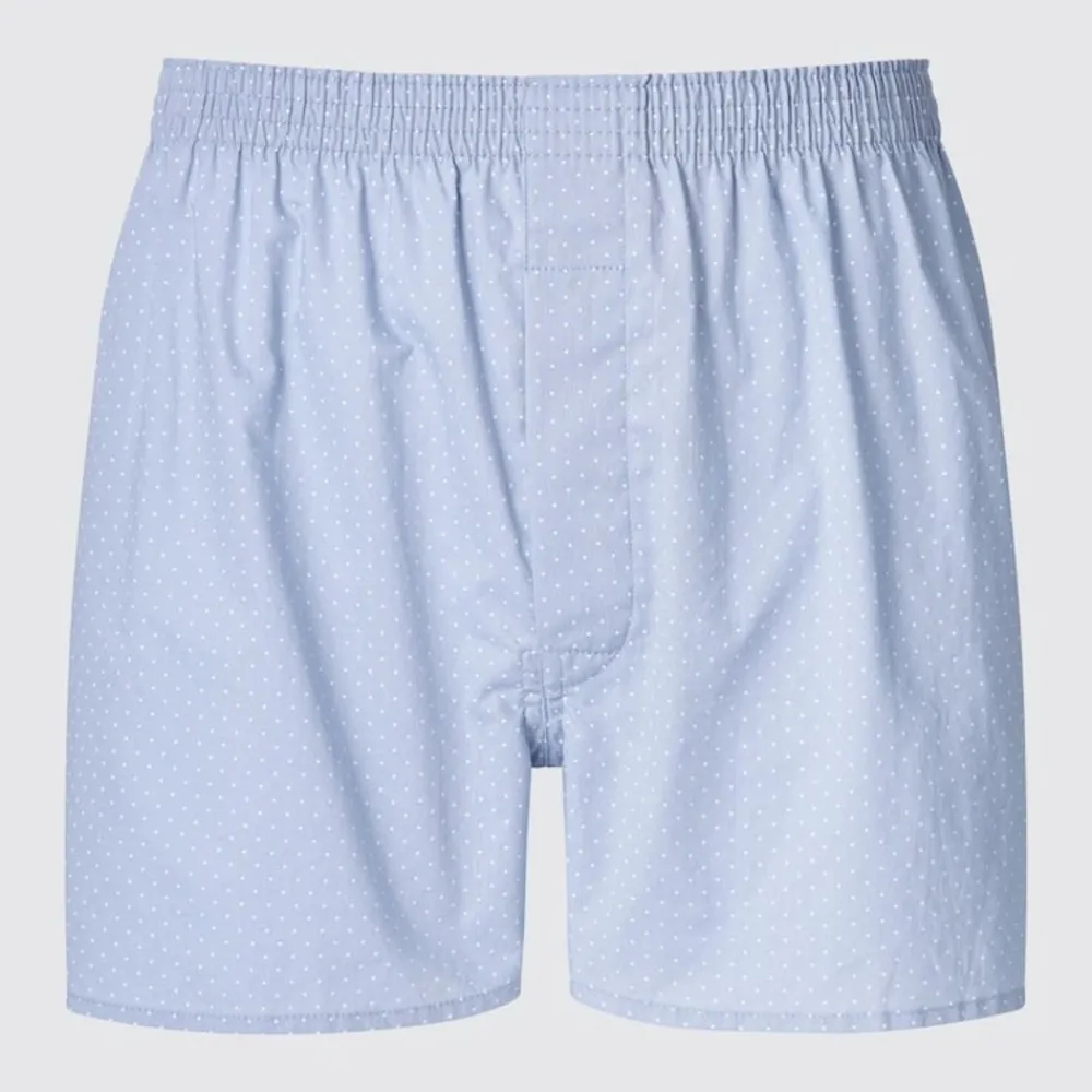 Unterwäsche*UNIQLO Gepunktete Boxershorts Blau