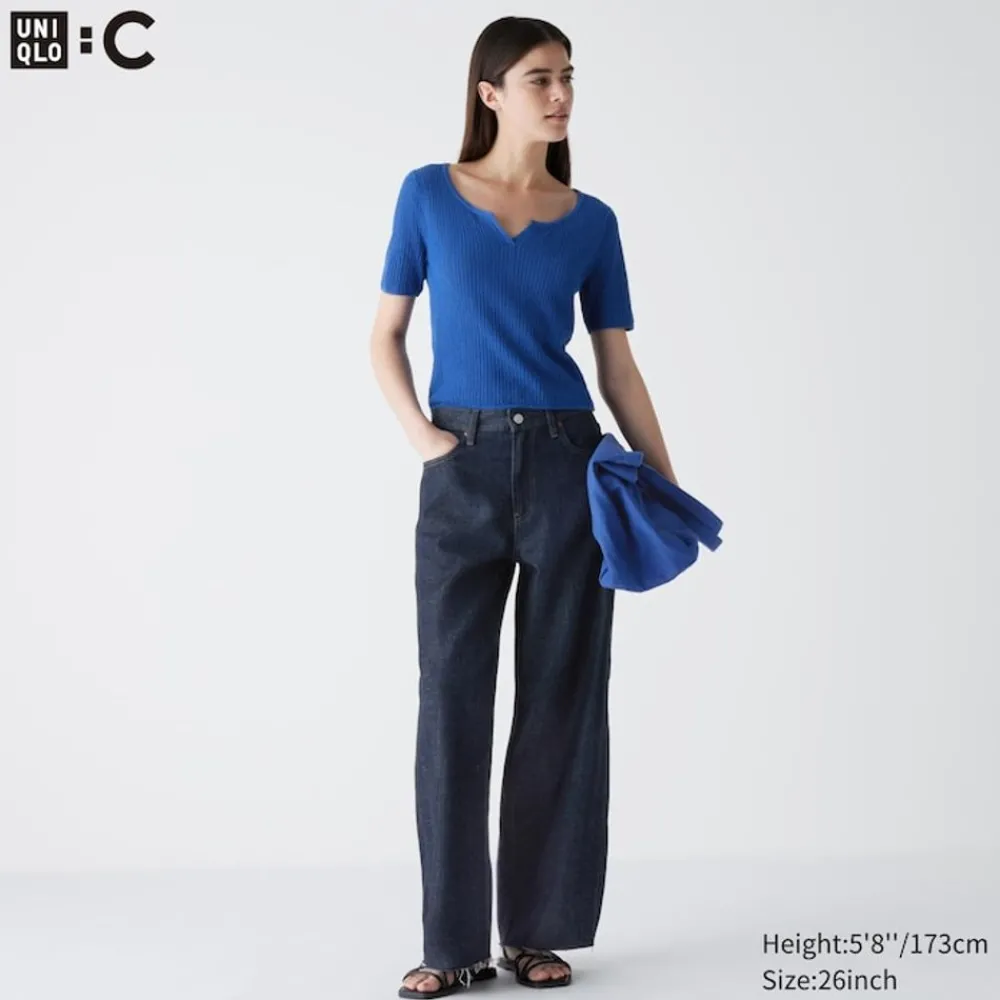 Jeans*UNIQLO Gerade Jeans (Wide Fit)