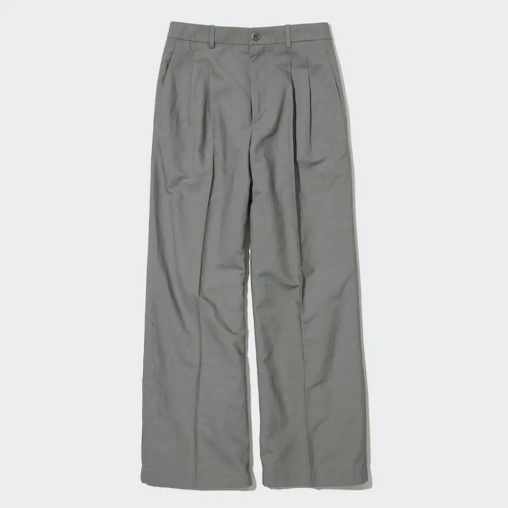 Hosen, Leggings & Jogginghosen*UNIQLO Gerade Leinenmix Hose (Wide Fit)