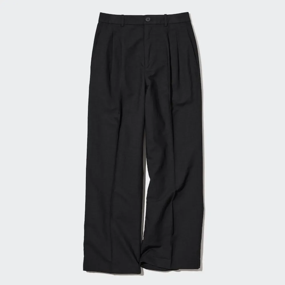 Hosen, Leggings & Jogginghosen*UNIQLO Gerade Leinenmix Hose (Wide Fit)