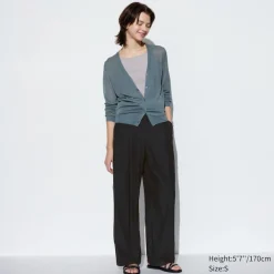 Hosen, Leggings & Jogginghosen*UNIQLO Gerade Ultra Stretch Airism Hose Mit Uv-Schutz (Wide Fit)