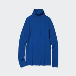 Pullover & Strickjacken*UNIQLO Gerippter 100 % Extra Feine Merinowolle Rollkragenpullover