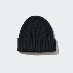 Accessoires & Taschen*UNIQLO Geripptes Baumwolle Beanie